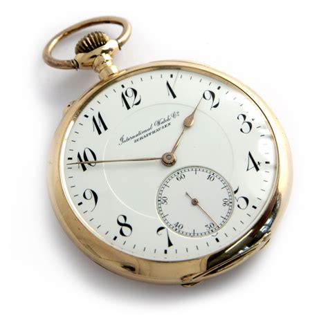 iwc taschenuhr gold|iwc pocket watches.